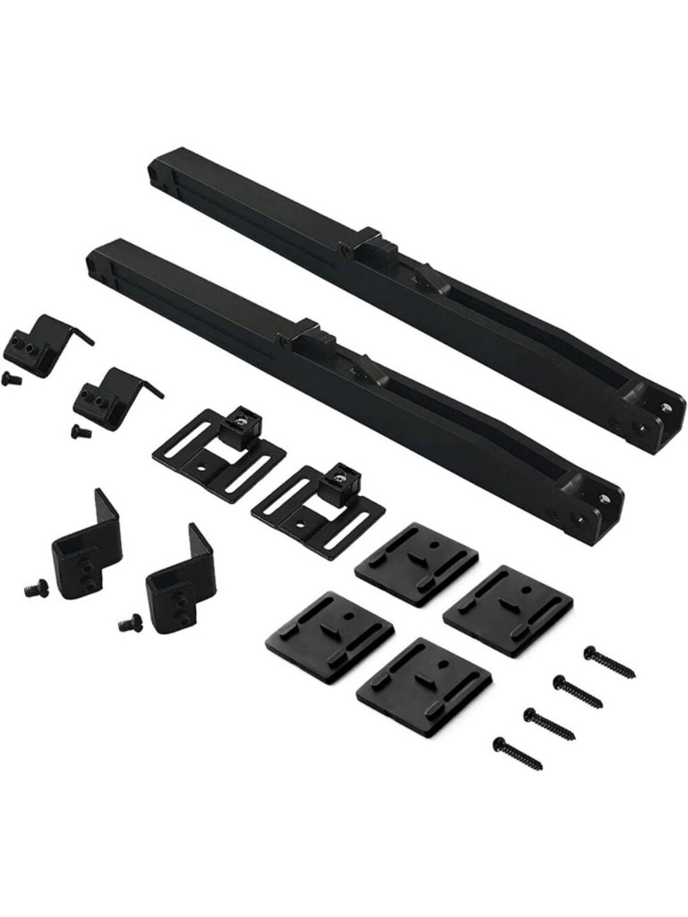 2PCS Soft Close Barn Door Hardware - Adjustable Spring Buffer & Damper, No Holes